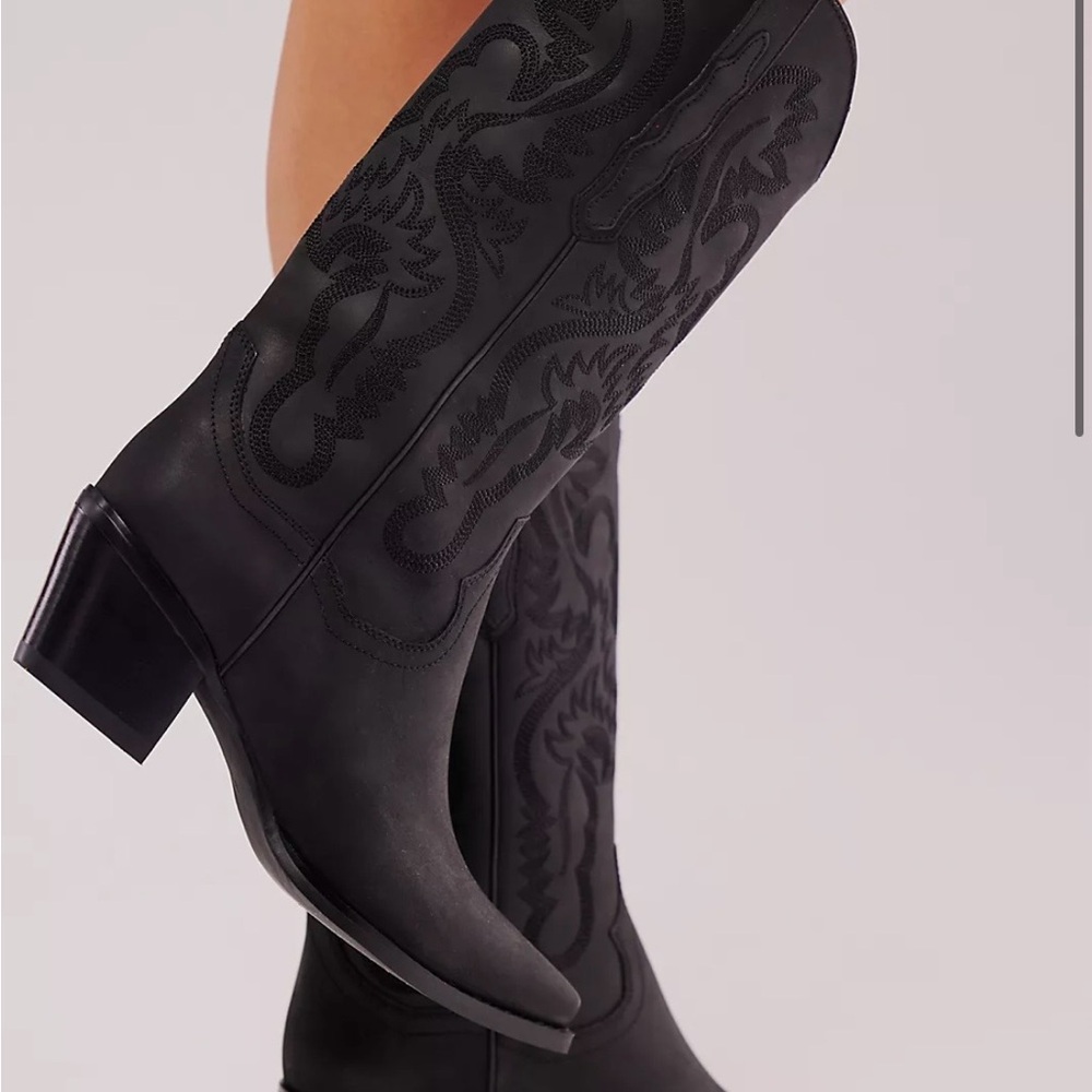 Jeffrey Campbell Dagget Western Boots Black